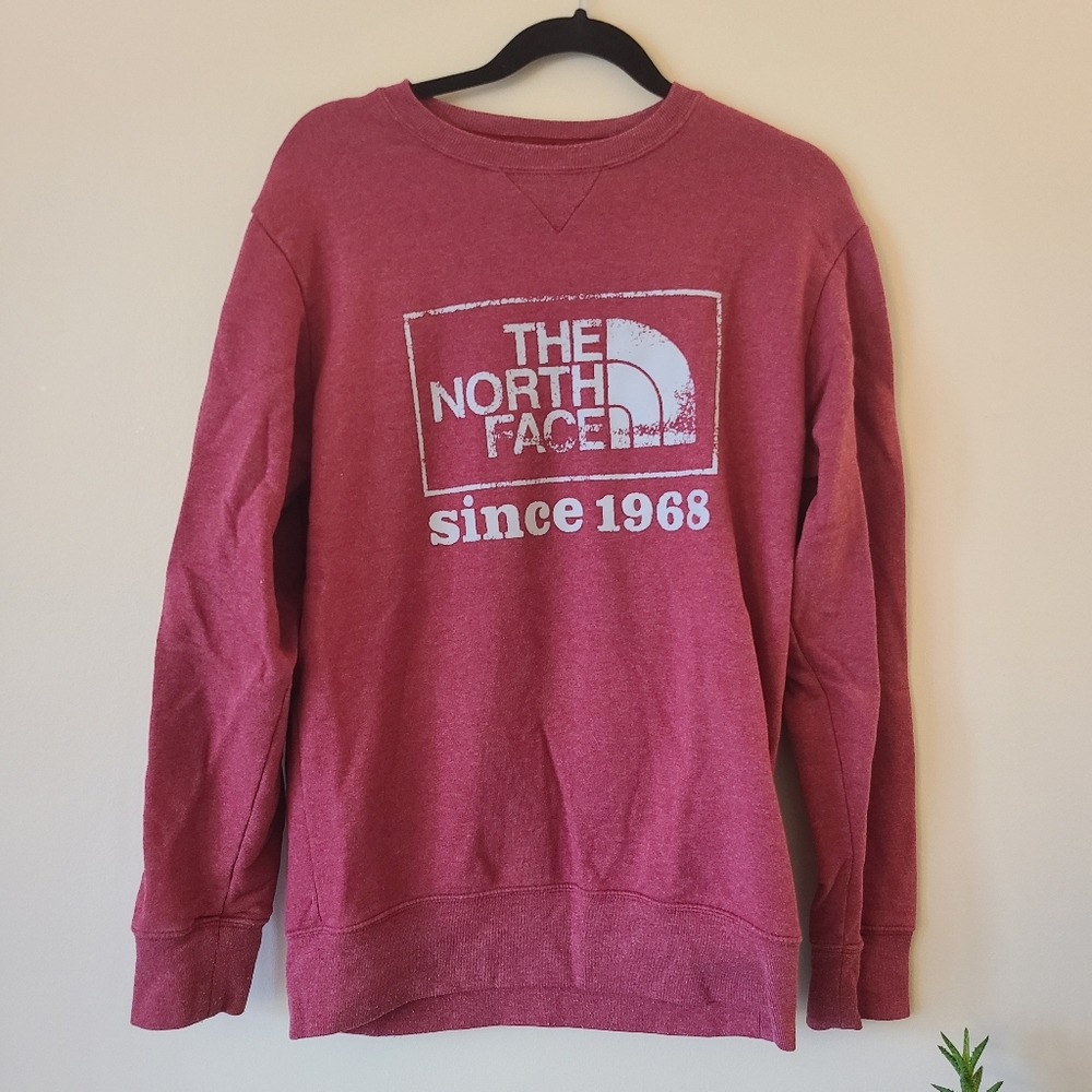 Vintage style North Face red sweatshirt